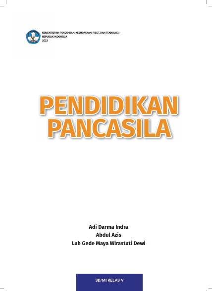 Pendidikan Pancasila untuk SD/MI Kelas V
